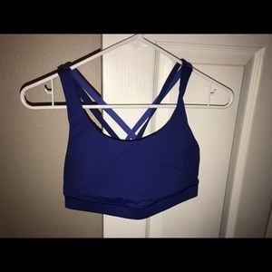 Blue lululemon energy bra